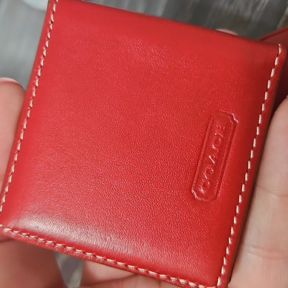 Coach Red Leather Heart Frame - Picture 4 of 4